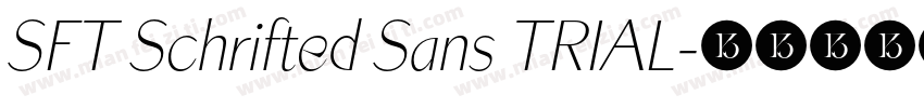 SFT Schrifted Sans TRIAL字体转换